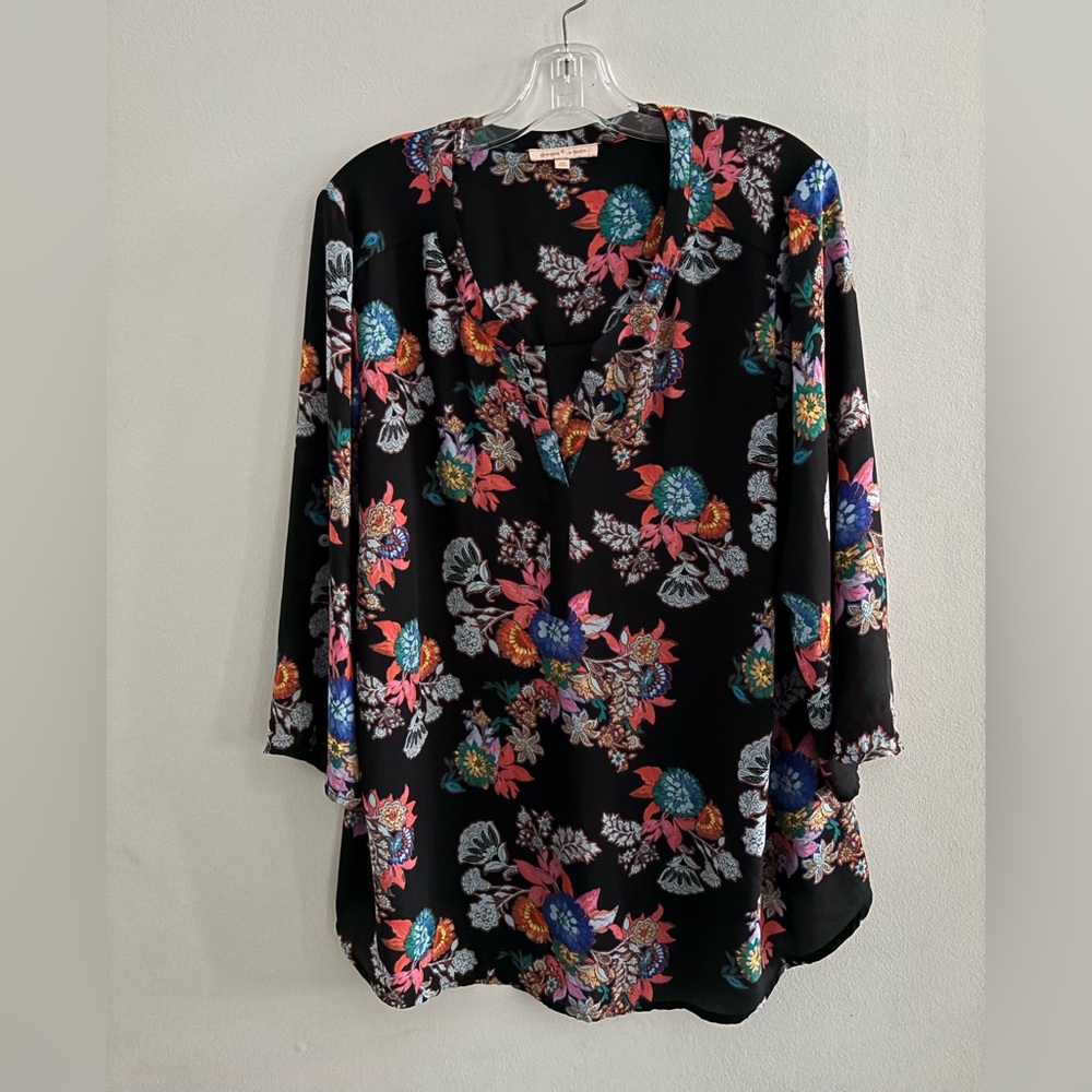 Gibson Latimer Multicolor Floral Blouse